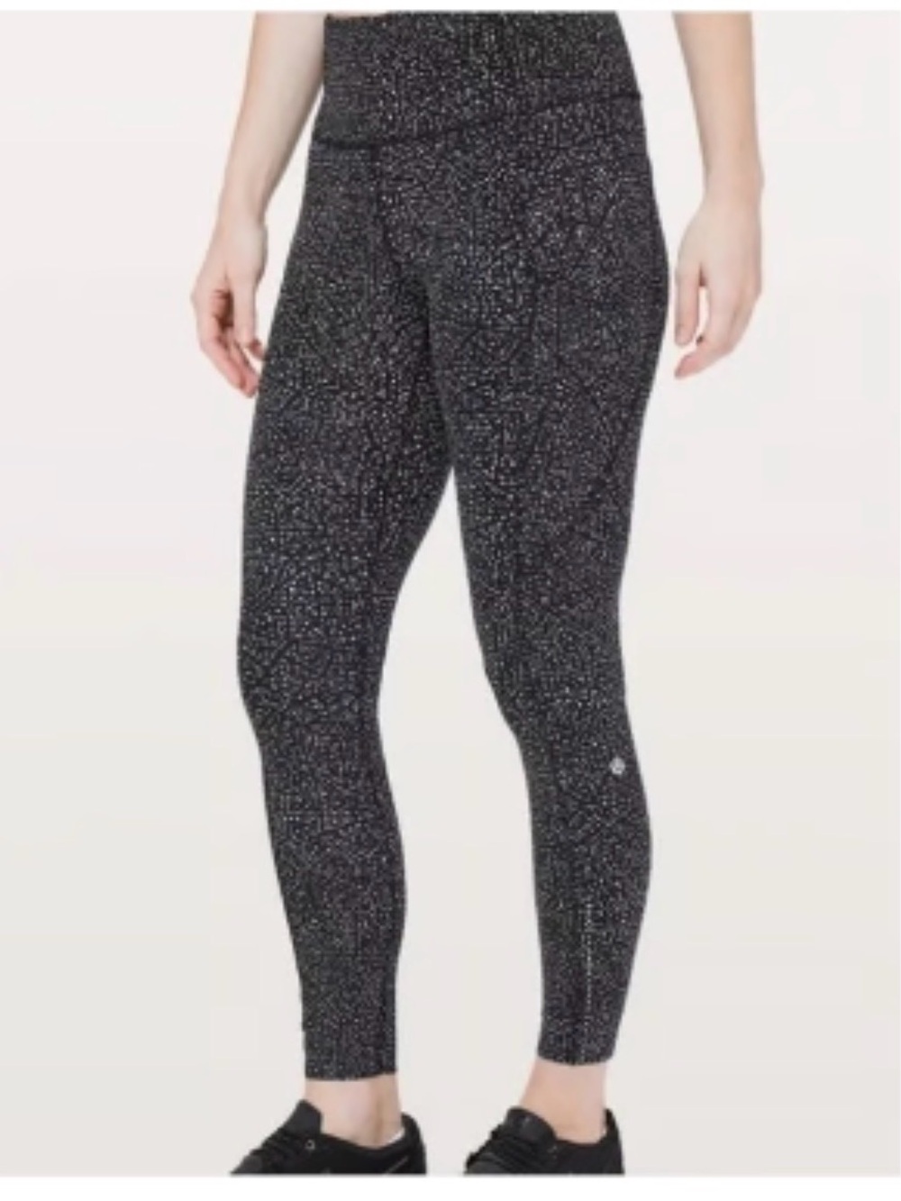 Lululemon High-Waist Black Sparkle Leggings